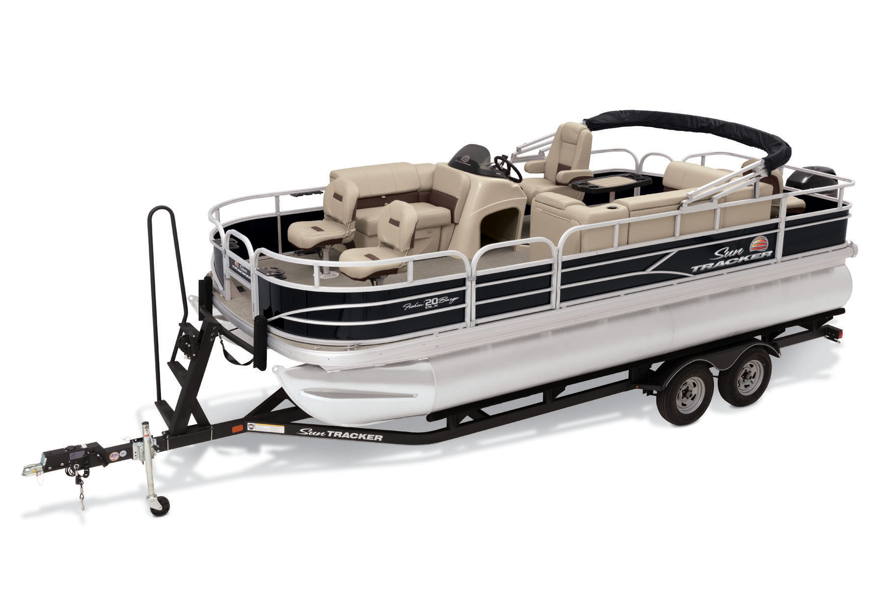 toy pontoon boat with trailer