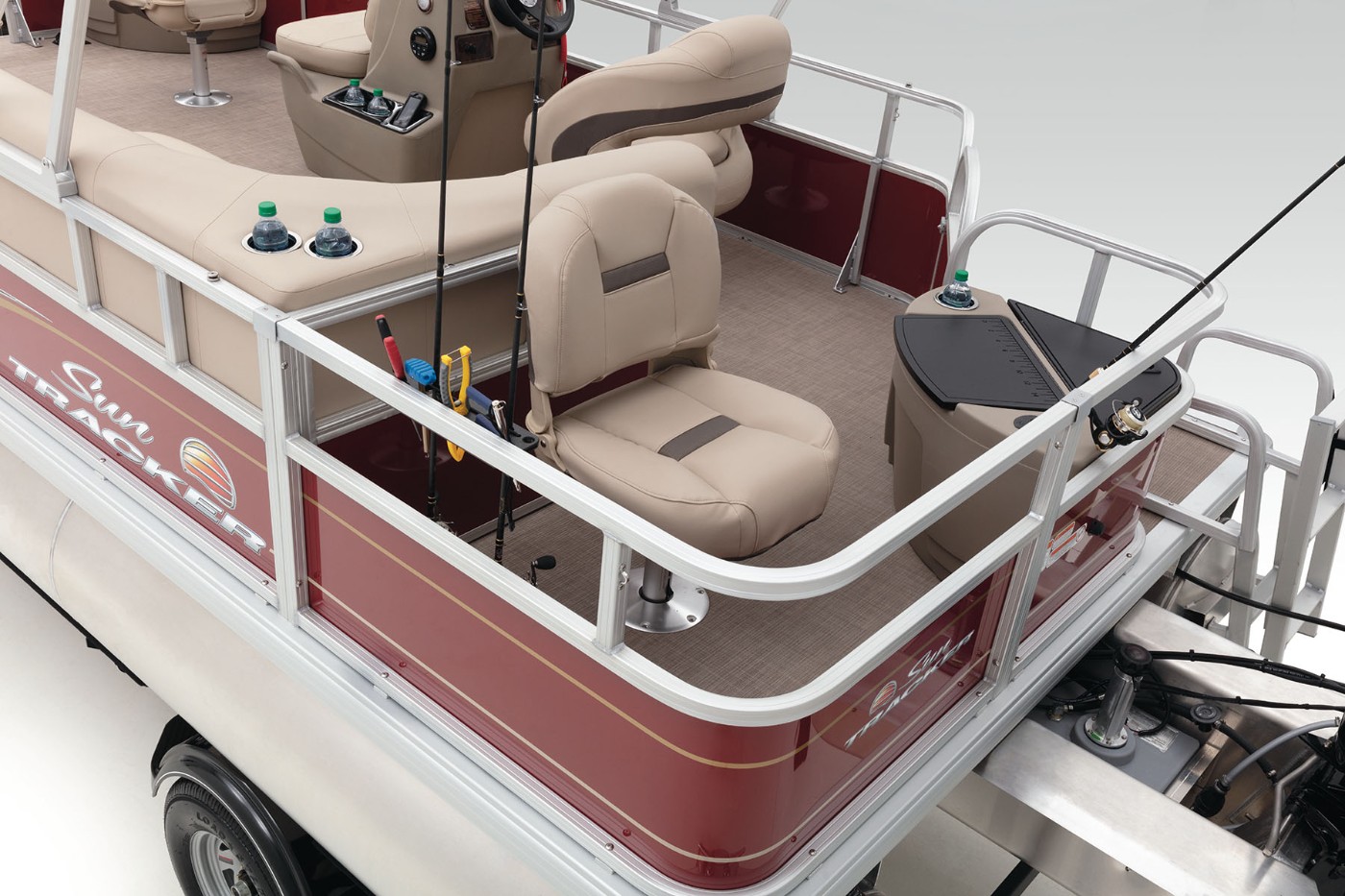 BASS BUGGY 18 DLX SUN TRACKER Fishing Pontoon Boat