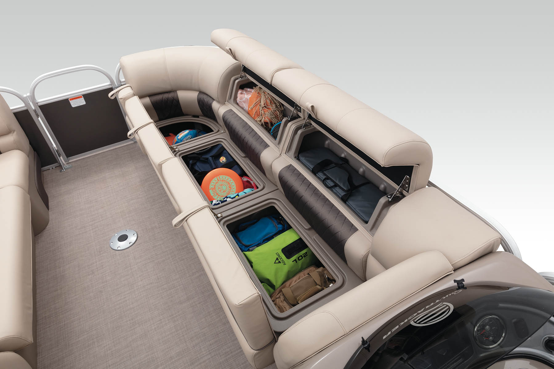 SUN TRACKER® STOW MORE™ Seat Storage System