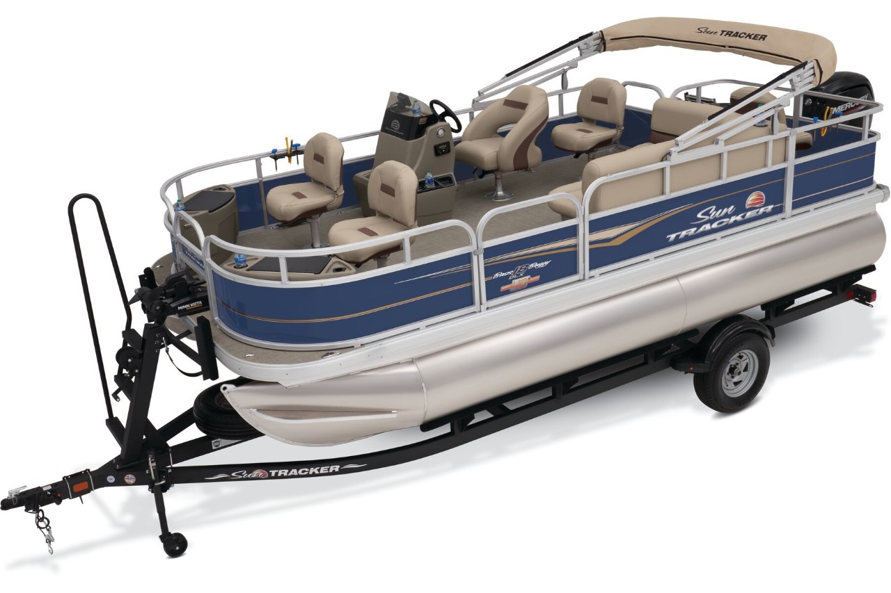 BASS BUGGY 18 DLX SUN TRACKER Fishing Pontoon Boat