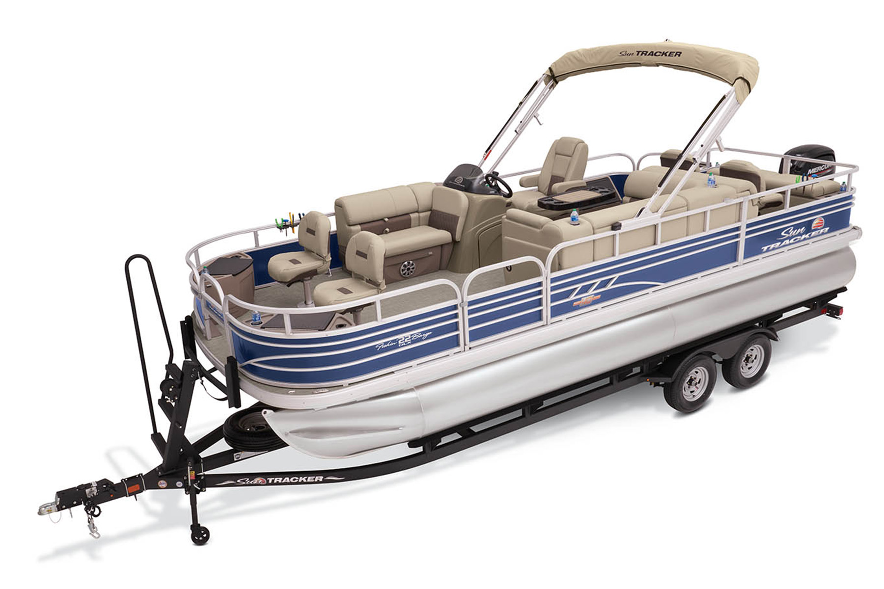 FISHIN' BARGE 22 DLX SUN TRACKER Fishing Pontoon Boat