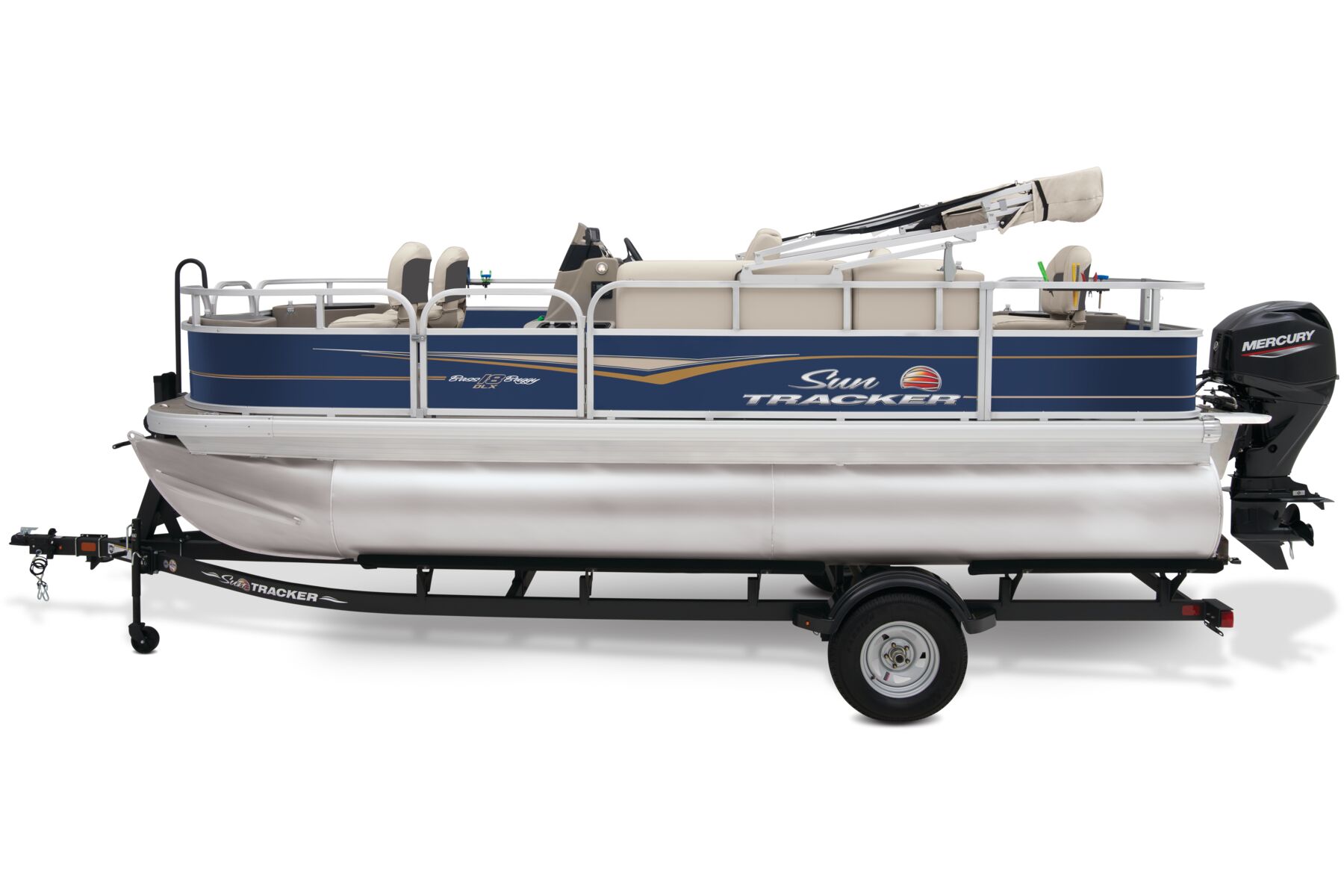 Outboard pontoon boat - BASS BUGGY® 16 DLX - Sun Tracker - sport