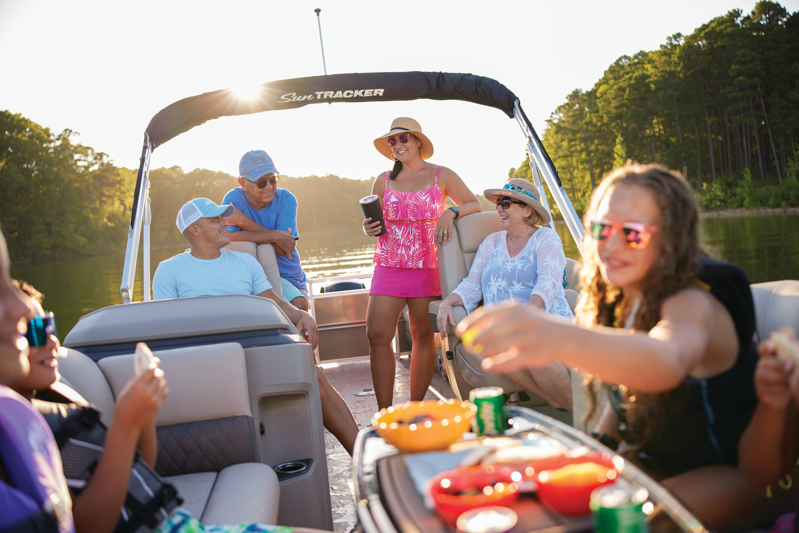 Party Barge 22 DLX Family Pontoon Boat